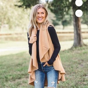 IVY & LEO shawl vest